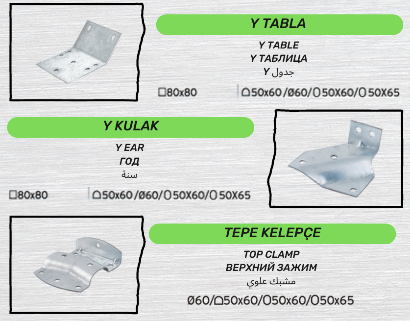 baglantı parcaları